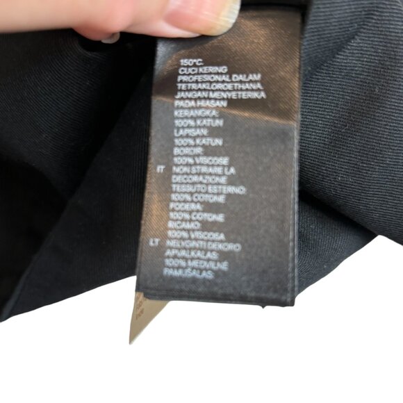 H&M Southwestern print mini skirt, size 14, fringe, sequins/beads - Picture 11 of 16